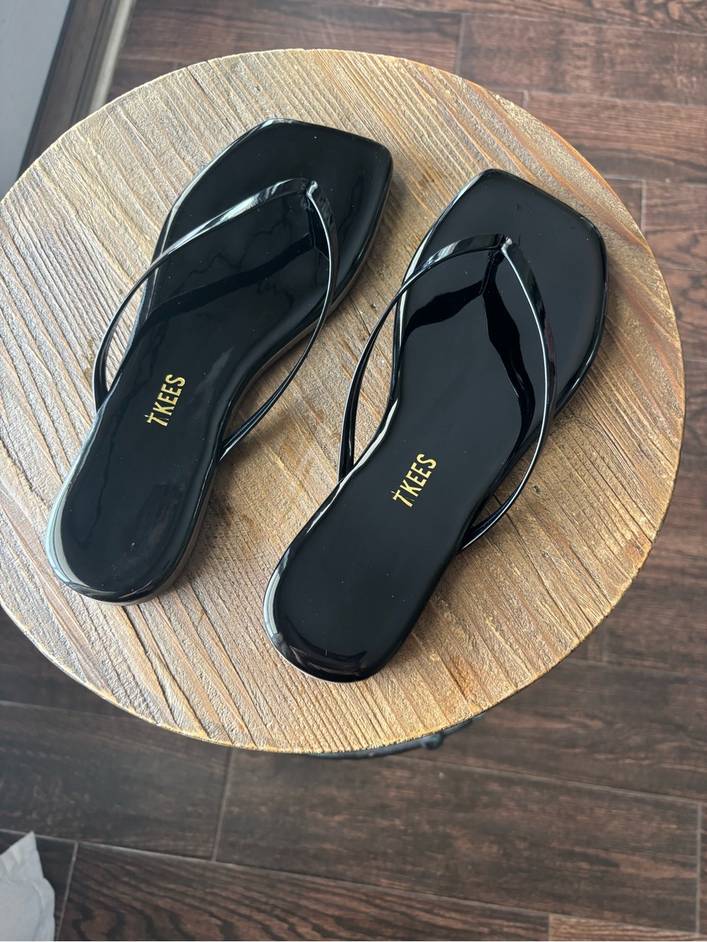 TKEES Square Toe Lily Sandal in Licorice